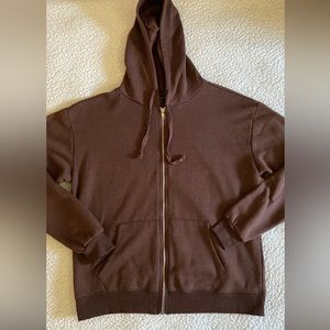 Brown zip up jacket